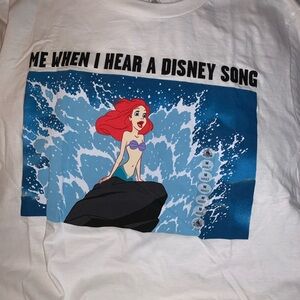 Disney little mermaid Ariel Graphic Tee with Disney Song Quote